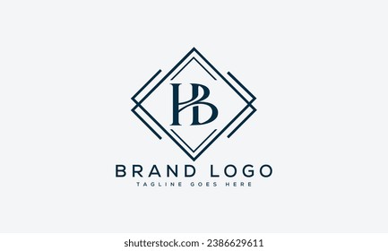 letter HB logo design vector template design for brand.