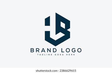 Buchstaben HB Logo Design Vektordesign für Marke Design.