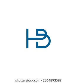 letter hb logo vector image