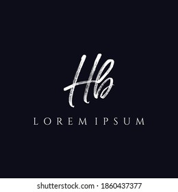 Letter HB luxury logo design vector