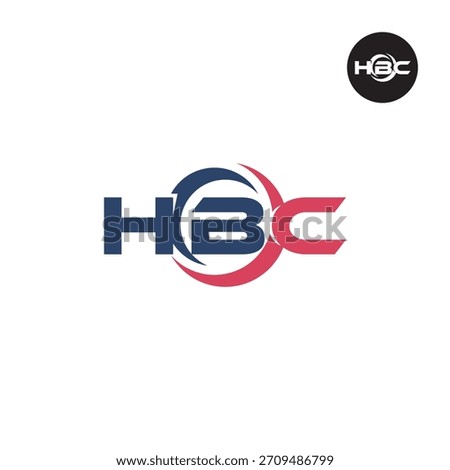 Letter HBC Logo Initials Acronym