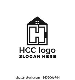 letter HC become the logo real estate