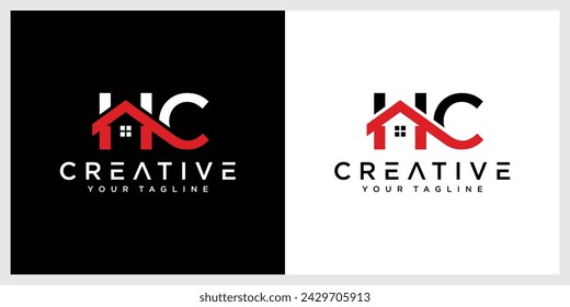 Letter HC home logo for real estate