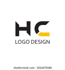 letter hc for logo company design