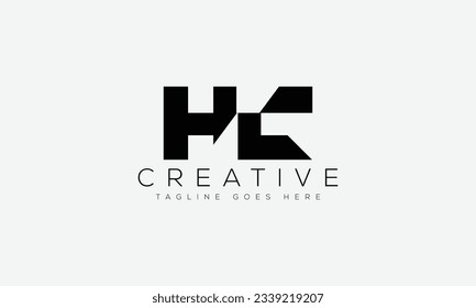 Letter HC Logo Design Vorlage Vektorgrafik.