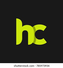 Letter HC logo design template.