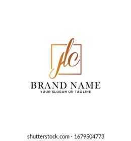 letter HC logo design vector template