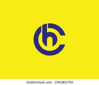 letter HC logo design vector template