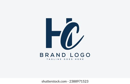 diseño de la plantilla vectorial del logotipo HC de letra para la marca.