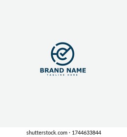 Letter HC logo icon design template elements 