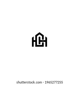 Letter HC monogram logo design vector