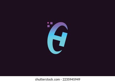 Letter HC Technology Logo Design Template