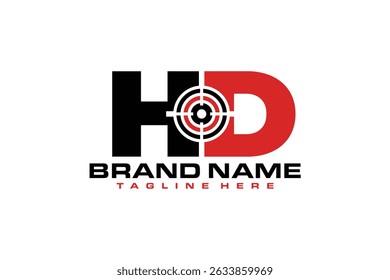 der Buchstabe HD Ziel-Logo