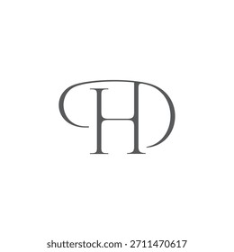 Letra HD Connect bucle Cinta Linked Font Logo Vector 