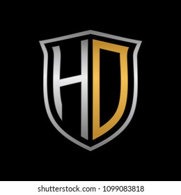 Letter HD initial logo design