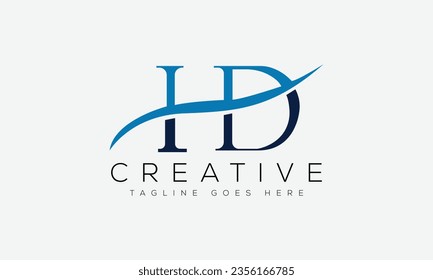 Letter HD Logo Design Vorlage Vektorgrafik.