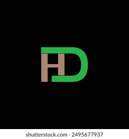 Letter HD logo design template vector illustration