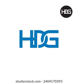 Diseño de logotipo de monograma HDG