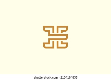 Letter HE Logo. Vector Design.