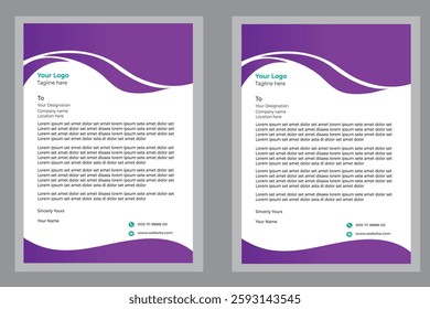 Letter Head design for any usual