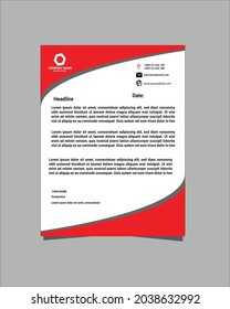 Letter Head Design, Business latter head Pad Design. abstract creative letterhead design set a4 size and unique shape colorful work theme style design corporate company Latter Head.