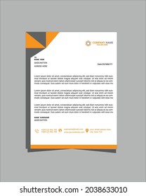 Letter Head Design, Business latter head Pad Design. abstract creative letterhead design set a4 size and unique shape colorful work theme style design corporate company Latter Head.