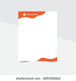 Letter Head Design, Business latter head Pad Design. abstract creative letterhead design