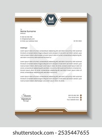 Projeto de cabeça de carta, Design de almofada de cabeça de negócios. abstrato design de cabeça de carta criativa definir um tamanho de 4 e forma única projeto de estilo de tema de trabalho colorido