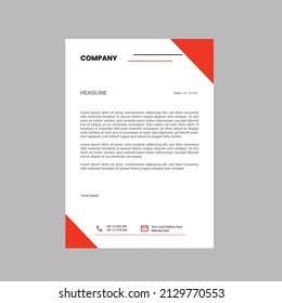 Letter Head Design Template, Template