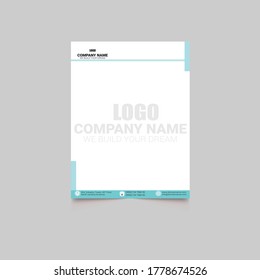 letter head pad design, flyer,brochure, template eps