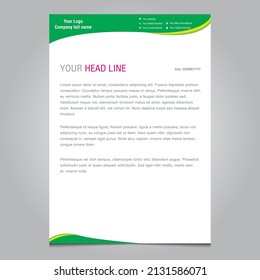 Letter Head Pad Template Design EPS Vector File