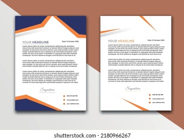 Briefkopf-Vorlage für ein4-Papier