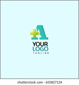 A letter healthy life logo.