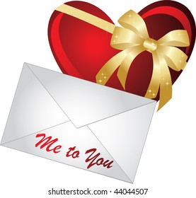 Letter with heart