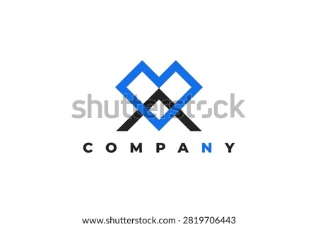 Letter A Heart Logo Design Initial Monogram Modern Minimalist Corporate Identity