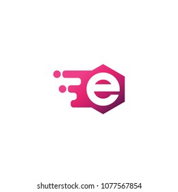 letter hexa tech logo template