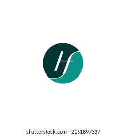 letter HF Logo Design Vector Template