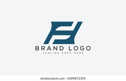 letter HF logo design vector template design for brand.