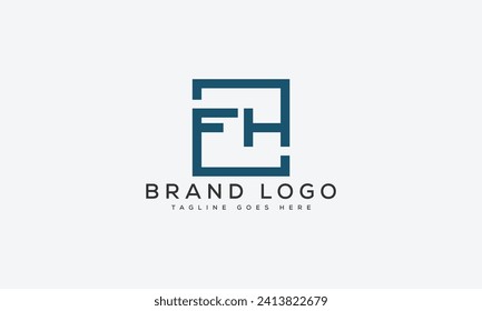 letter HF logo design vector template design for brand.