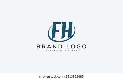 letter HF logo design vector template design for brand.