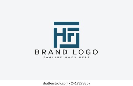 letter HF logo design vector template design for brand.