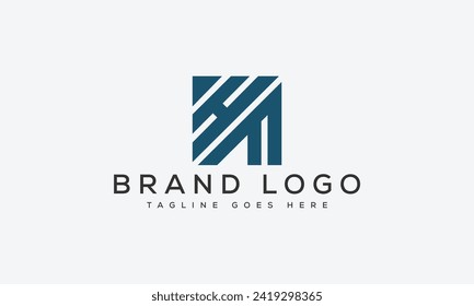 diseño de la plantilla vectorial del logotipo HF de letra para la marca.