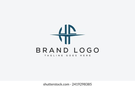 letter HF logo design vector template design for brand.