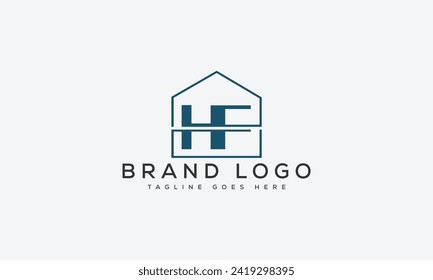 letter HF logo design vector template design for brand.