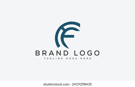 letter HF logo design vector template design for brand.