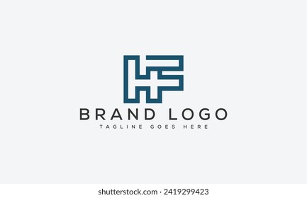 letter HF logo design vector template design for brand.