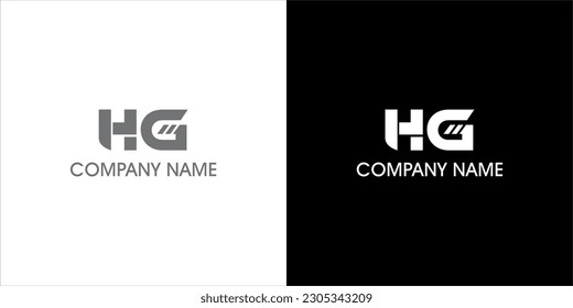 Letter HG logo design template elements