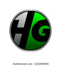 letter HG Logo design vector