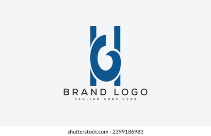 Buchstaben HG Logo Design Vektordesign für Marke Design.