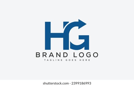 letter HG logo design vector template design for brand.